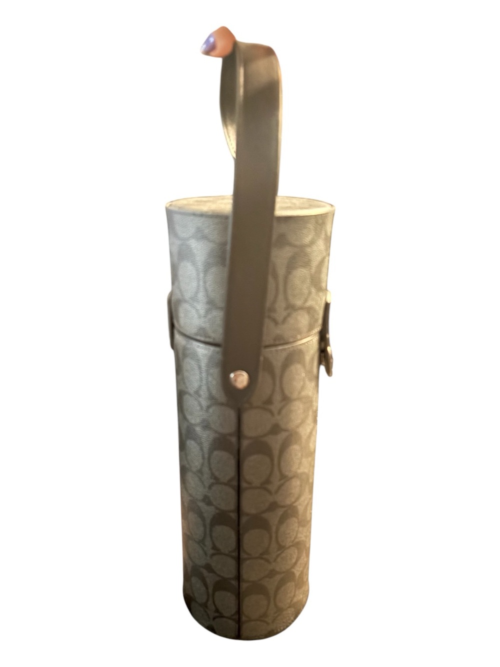 Coach Monogram Cylinder Bottle Carrier - Charcoal Gray - Picture 3 of 6